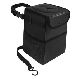 Alipis Foldable Car Trash Can with Lid Portable Automotive Garbage Bin Space Saving Design for SUV and Truck for Organizing Trash and Essentials