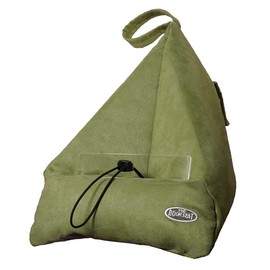 The Book Seat Sage Green | Hands Free Support for Reading Books iPads Kindle | Soft and Cozy Like a Small Beanbag on Your Lap That Molds to Any Comfy Position | Ergonomic Lightweight & Portable