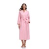 COLORFULLEAF Women's 100% Cotton Robes Lightweight Long Bathrobe Kimono Robe