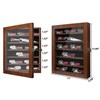 Knife Display Case, Lockable Pocket Knives Display Box Cabinet with