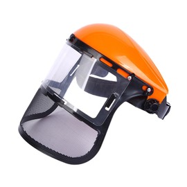 Harilla Chainsaw Face Shield, Face Shield for Grass Whacking, Multifunctional Forestry Face Shield with Good Ventilation for Orange