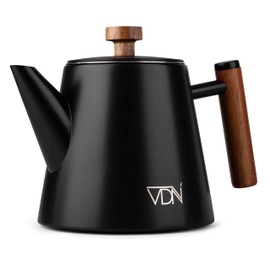 VDN Teapot with Strainer Insert - Teapot Thermal Double Walled - Teapot with Strainer Made of 304 Stainless Steel - Tea Pot 100% Drip Free - 902