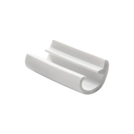 RecPro RV 1" White Flexible Screw Cover Trim Molding w/Leg | Weatherproof | Replace Cracked or Worn Trim (25')