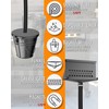 Rear Grease Drainage System for Blackstone Griddle, Equipped with Rear