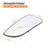 Driver Left Side Lower Mirror Glass Compatible with Dodge Ram