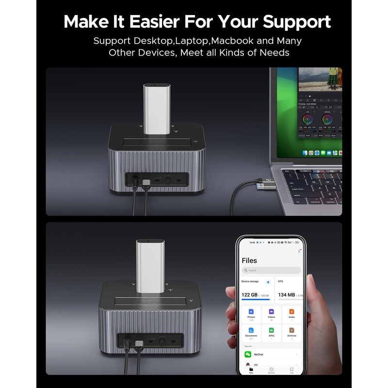 ORICO Hard Drive Docking Station 10Gbps for NVMe SSD &
