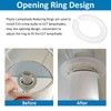 E27 to E14 Plastic Lamp Shade Ring Converter, 42mm to