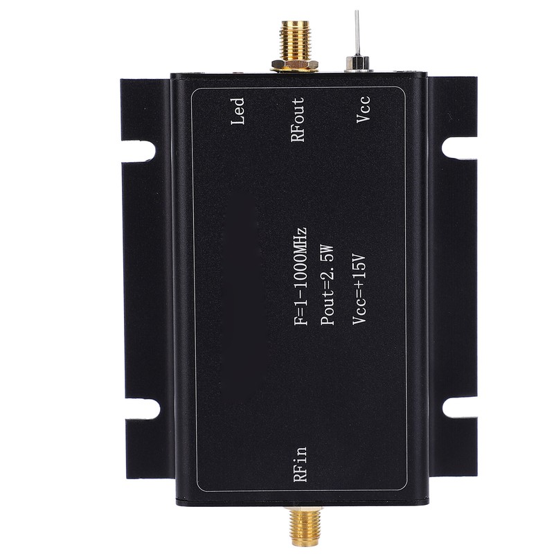 RF Power Amplifier 15V 1‑1000MHz Broadband AMP Aluminum Alloy Printed