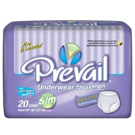 Prevail Classic Fit Underwear for Women - Small/Medium 80/case