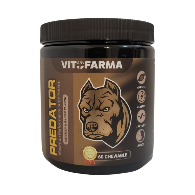 VITOFARMA Predator Muscle Builder Chewable Tablets for Dogs - Canine
