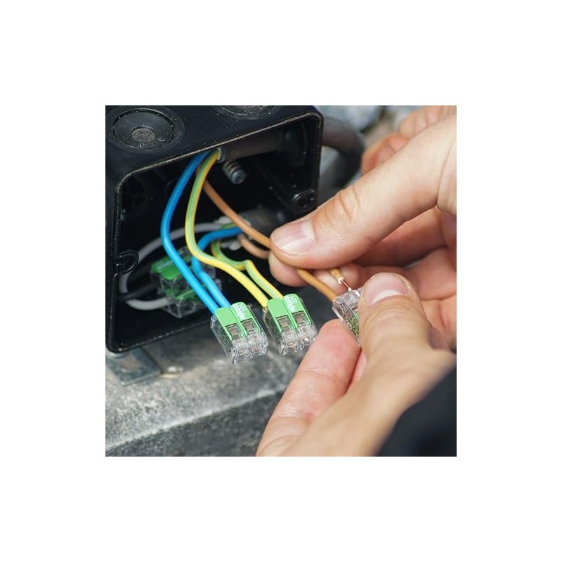 Wago | Conector De Empalme Eléctrico De Palanca, 100 Piezas,