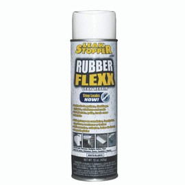 Leak Stopper Rubber Flexx – Waterproof Repair & Sealant Spray - Point & Spray to Seal Cracks, Holes, Leaks, Corrosion & More | White – 1 Bottle 15 Ounces
