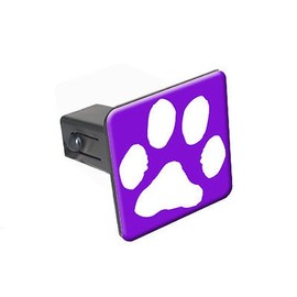 GRAPHICS & MORE Paw Print Purple Tow Trailer Hitch Cover Plug Insert 1 1/4 inch (1.25")