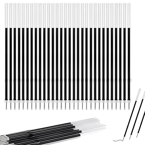MEXRUMI Pack of 40 Ballpoint Pen Refills 0.7 mm Retractable