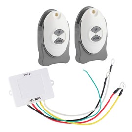 Boat Anchor Remote Control Windlass, ABS 12V Anchor Wireless Remote Switch Waterproof Sail Trim Controller for Boat Sail Accessory 2 Transmitter