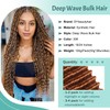 24 Inch Boho Hair for Braiding 2 Bundles Deep Wave