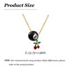 Cherry Necklace for Women Black Eight Pendant Necklace Charm Jewelry