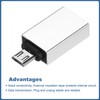 sourcing map USB to Micro USB Adapter Female to Male