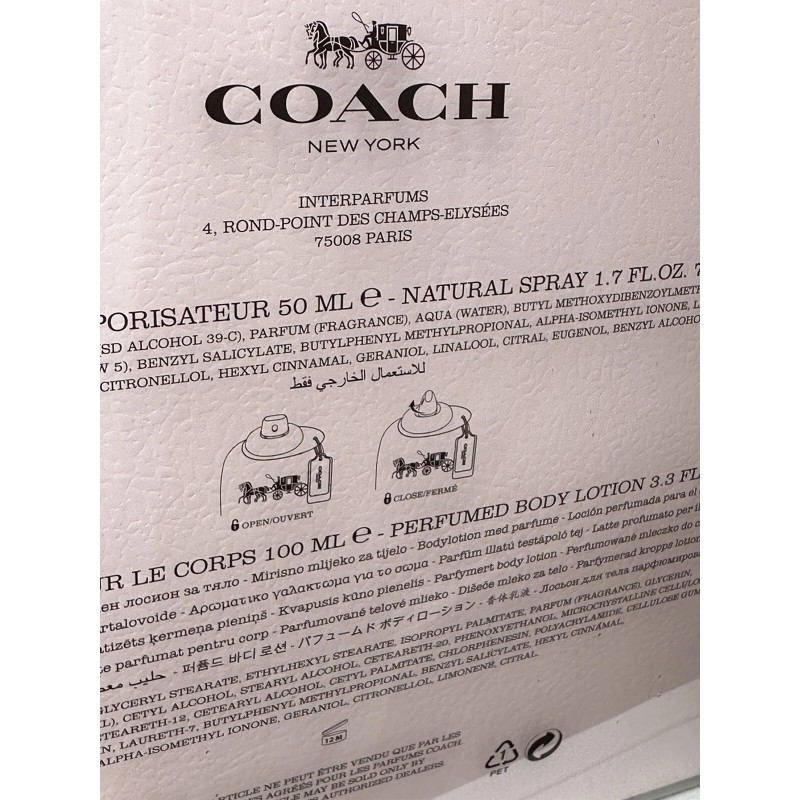 COACH SIGNATURE 2 pc Gift SET 1.7 oz EDP +