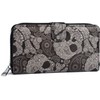 styleBREAKER Ladies Purse with Skull Paisley Print Zip Wallet 02040118,