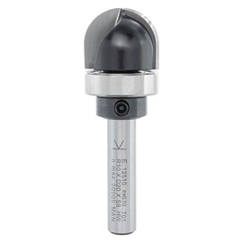 ENT 12510 Chamfer Cutter HW, Shank (S) 8 mm, Radius (R) 10 mm, D 20 mm, NL 16 mm, SL 32 mm, with Ball Bearing