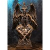 MystiKraft 15" Height Large Baphomet On Globe Statue Sabbatic Goat