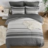 Dobuyly Grey Queen Comforter Set 7 Pieces, Boho Grey White