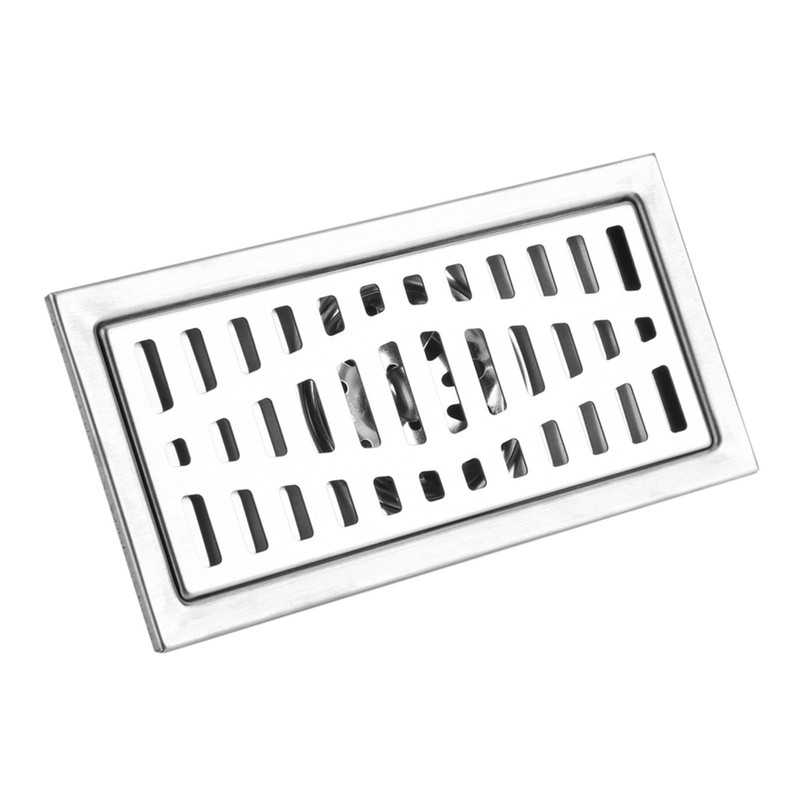 ASHATA Rectangle Stainless Steel Anti-Odor Floor Drain Strainer for Kitchen,