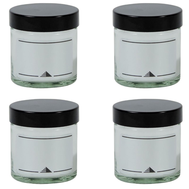 Viva Housewares glass jar with lid in different sizes/quantities, Glass,