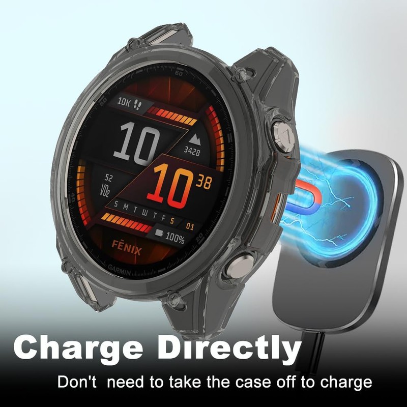 KeeFos Protective Case Compatible with Garmin Fenix 8 51mm, TPU
