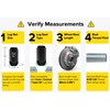20pcs Black Bulge Lug Nuts - 9/16-18 Thread Size -