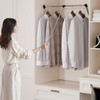 bimiti Pull Down Closet Rod -Stainless Steel Adjustable 33-47 Inches
