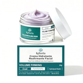 Crema Hidratante Facial Reafirmante con Calcio y Colágeno - con Hidratante Antiedad, Ceramide & Hyaluronic Acid for Elasticity, Borra Marcas de Acné, Apto para Pieles Grasas, Secas y Sensibles 50g