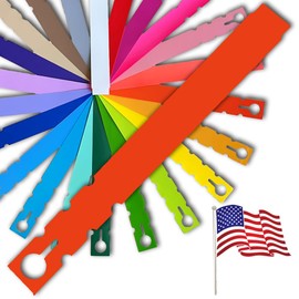 TAGKRAFTERS 9" x 1" Orange - 250 Pcs - Plastic Plant Tags and Labels - Wrap Around Thermal Plastic - Nursery Garden Tree Labels | Made in The USA |