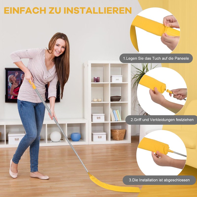 Retractable Gap Dust Cleaner Brush with Long Handle 30 to