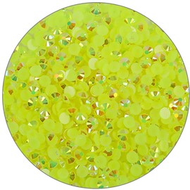 3000 Pieces SS12 3mm Flatback Rhinestones Clear Glasses Round Gems AB Crystals for Nail Art DIY Crafts Clothes Glitter Stones （Citrine）