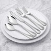 HaWare Silverware Set, 60-Piece Pearled Edge Stainless Steel Flatware for