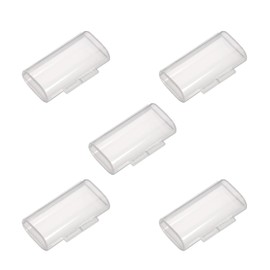 Fielect - Caja organizadora para pilas AAA (2 unidades, 5 unidades), transparente