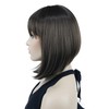 Lydell 10" Short Straight Bob Hair Wigs with Bangs No