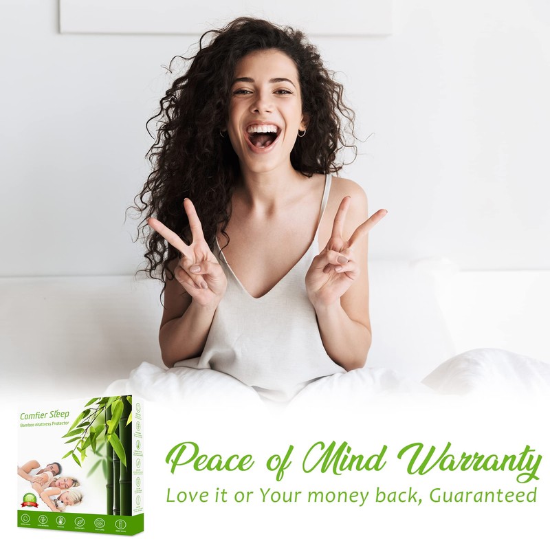 Bamboo Mattress Protector and Waterproof Breathable Mattress Protector Deep Cooling