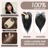 TANJET Hair Toppers for Women Real Human Hair 10Inch Clip