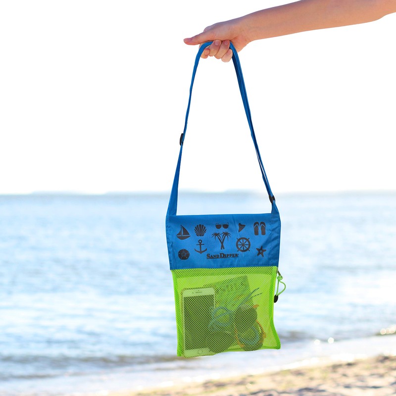 Sand Dipper Shell Collecting Beach Bag (3 Pocket)