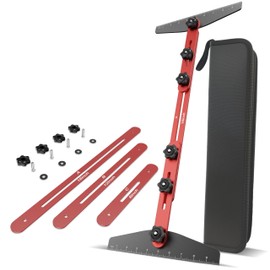 HFCToolX Stair Tread Template Tool - Aluminum Alloy Stair Measuring Tool Stair Tread Jig Stair Template Tool Stair Tread Measuring Tool Stair Gauge Tool Stair Tread Gauge Tool Stair Tread Tool