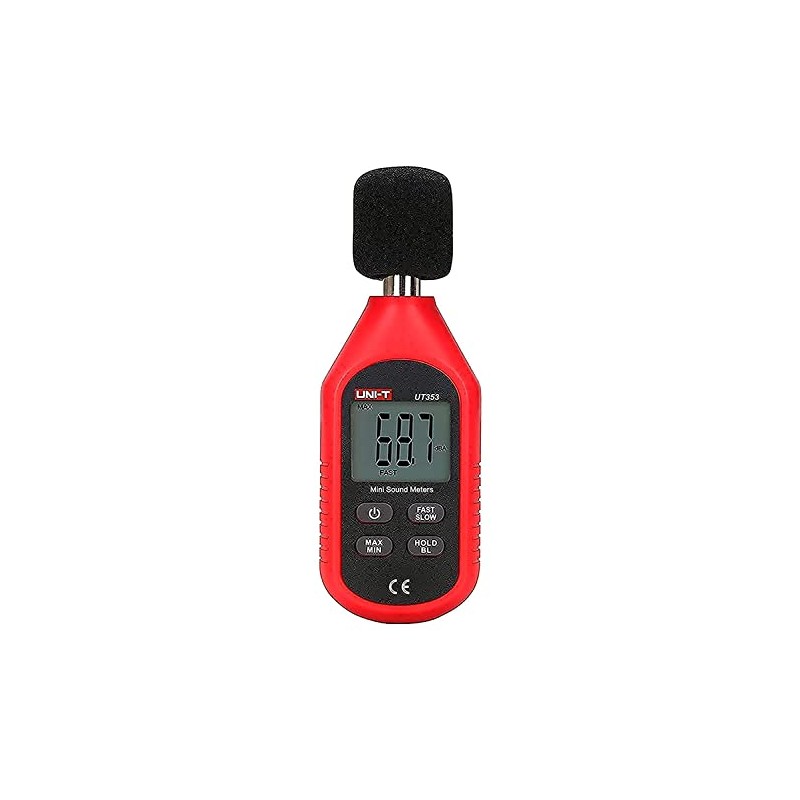 Unit 530134371 Mini Digital Sonometer, Red