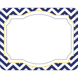 Barker Creek Name Badges & Self-Adhesive Labels, Nautical Chevron, Multi-Design, Multi-Purpose Name Tags, Gift Tags, and More! 3.5" x 2.75", 45 per Pkg, Home, School and Office Supplies (1524)