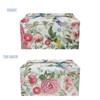 Oamsistay Wildflower Rectangle Tissue Box Cover Modern PU Leather Rectangular