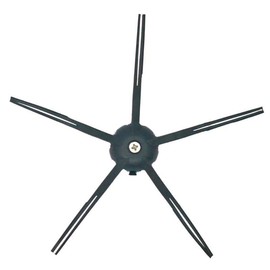 Chuancheng 5 St1ck 5-Arm Seitenb1rste Soft Silikon f1r Roborock S5 Max S6 MaxV S6 Pure T6 E2 E35 Staubsauger Teile, schwarz