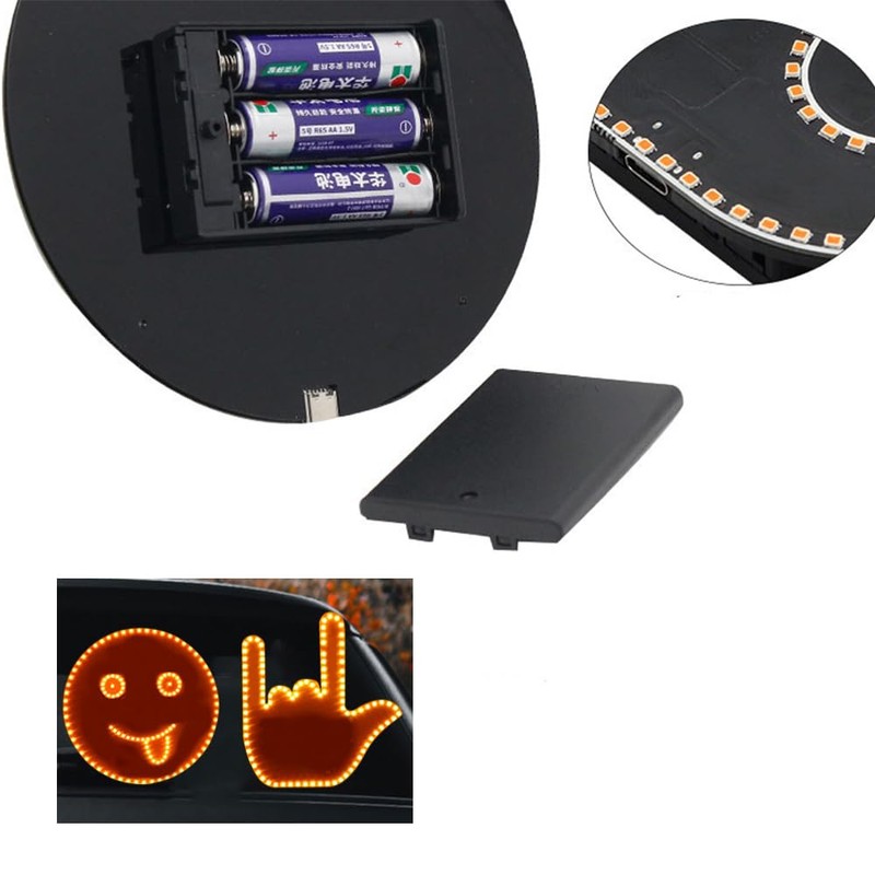 HLMNAKE Car Finger Light and Expression Sign Light, LED Car