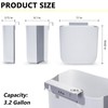 Soddeph 3.2 Gallon Foldable Hanging Trash Can with Lid for
