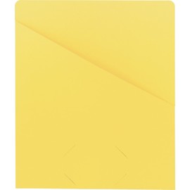 Smead 75434 Slash Jacket, 9-3/4-Inch x11-1/2-Inch , 25/PK, 11 Pt, Yellow